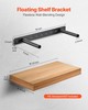 Floating Shelf Brackets 2 Pcs, 150 lbs/68 kg Weight Capacity, 16x6.2x1.5 inch / gallery