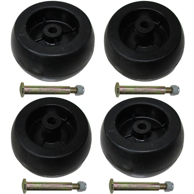 4 New DECK WHEELS ROLLERS Fits John Deere Lawn Mower Tractor 38" 48" Deck gallery