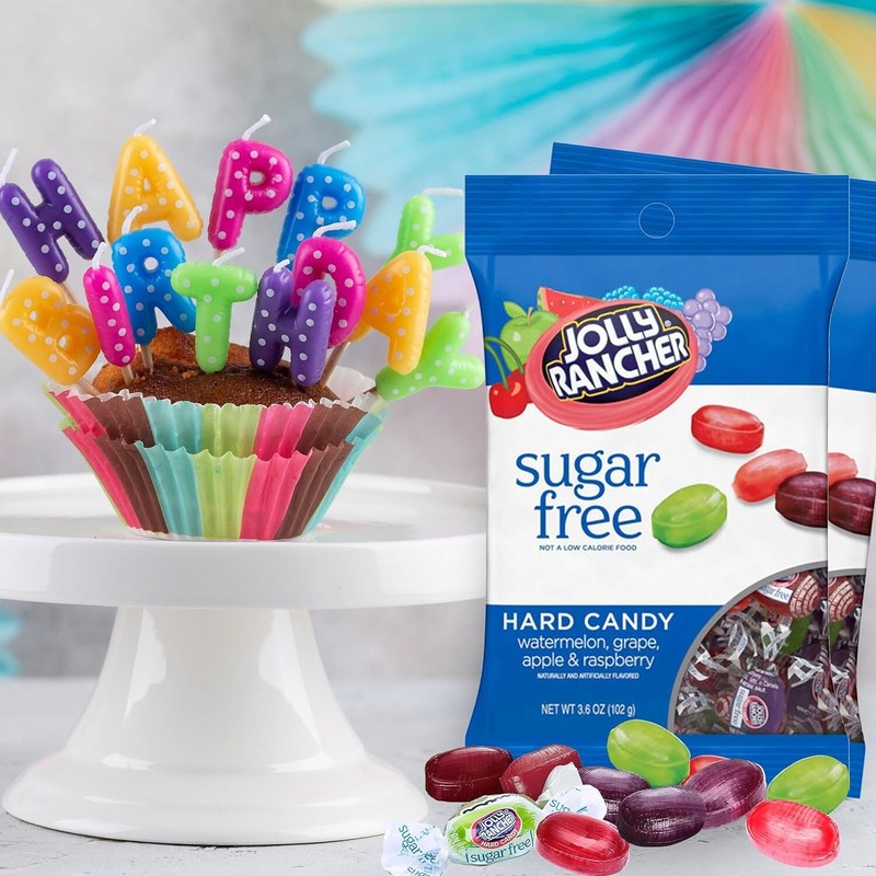 JOLLY RANCHER Hard Candy, Assorted Flavors, Sugar-Free, 3.6-Ounce (6 Bags) Sale! gallery