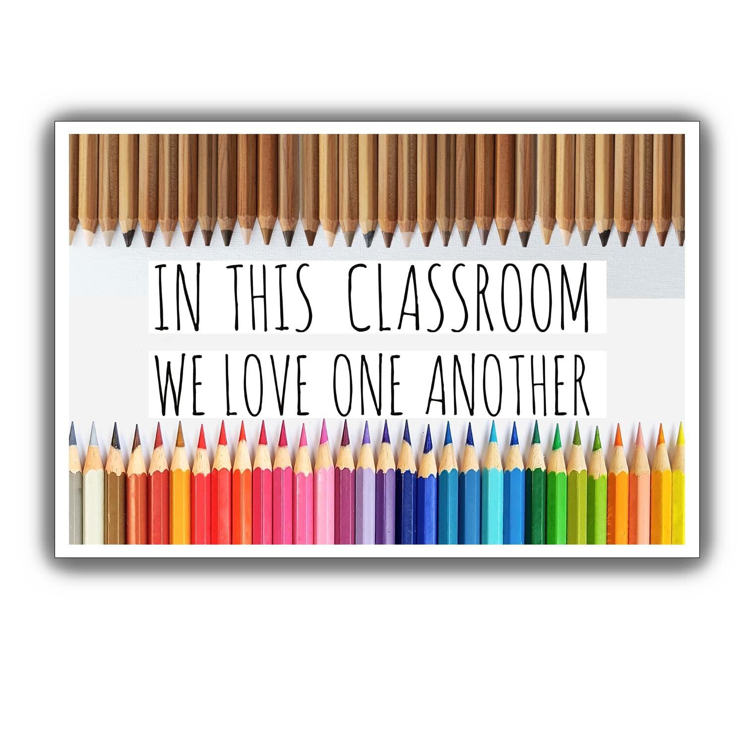 Teacher Educational Classroom Decor Poster - 12 by 18 18"L x 12"W, Multi gallery