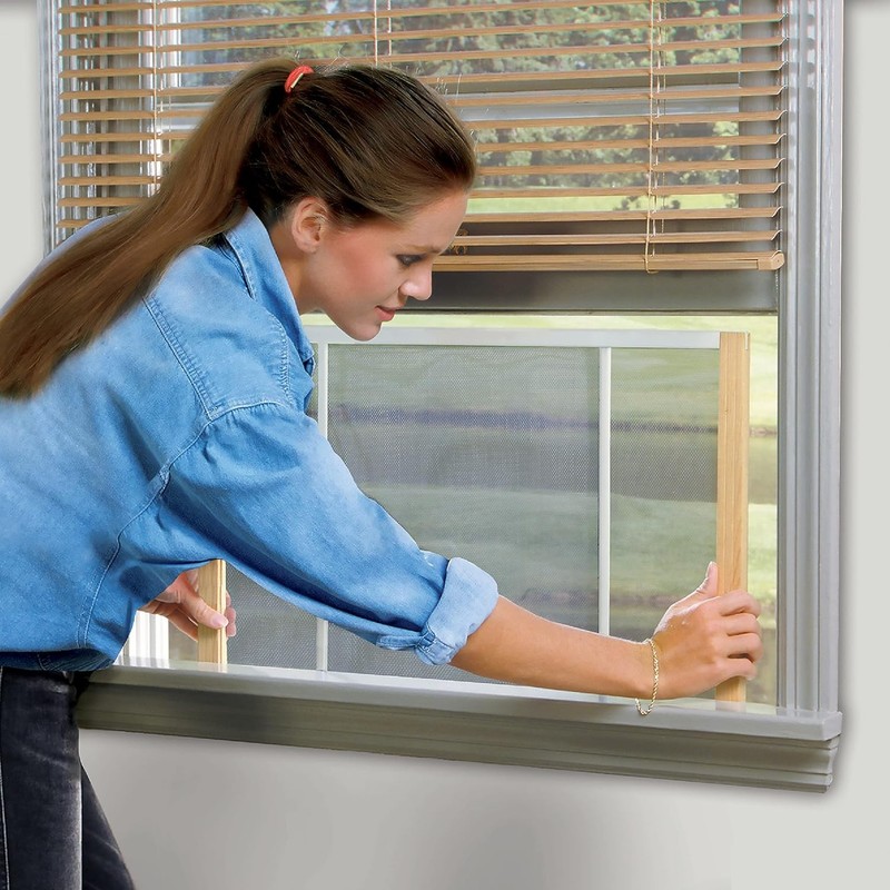 WB Marvin Adjustable Window Screen, 10in High x Fits 15-25in Wide gallery