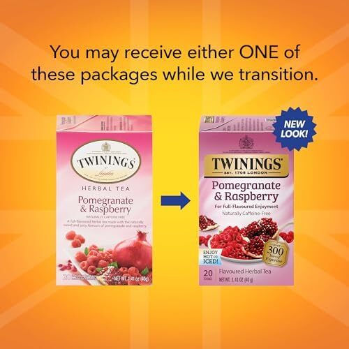 Twinings Pomegranate & Raspberry Herbal Tea Bags - 20 Count gallery