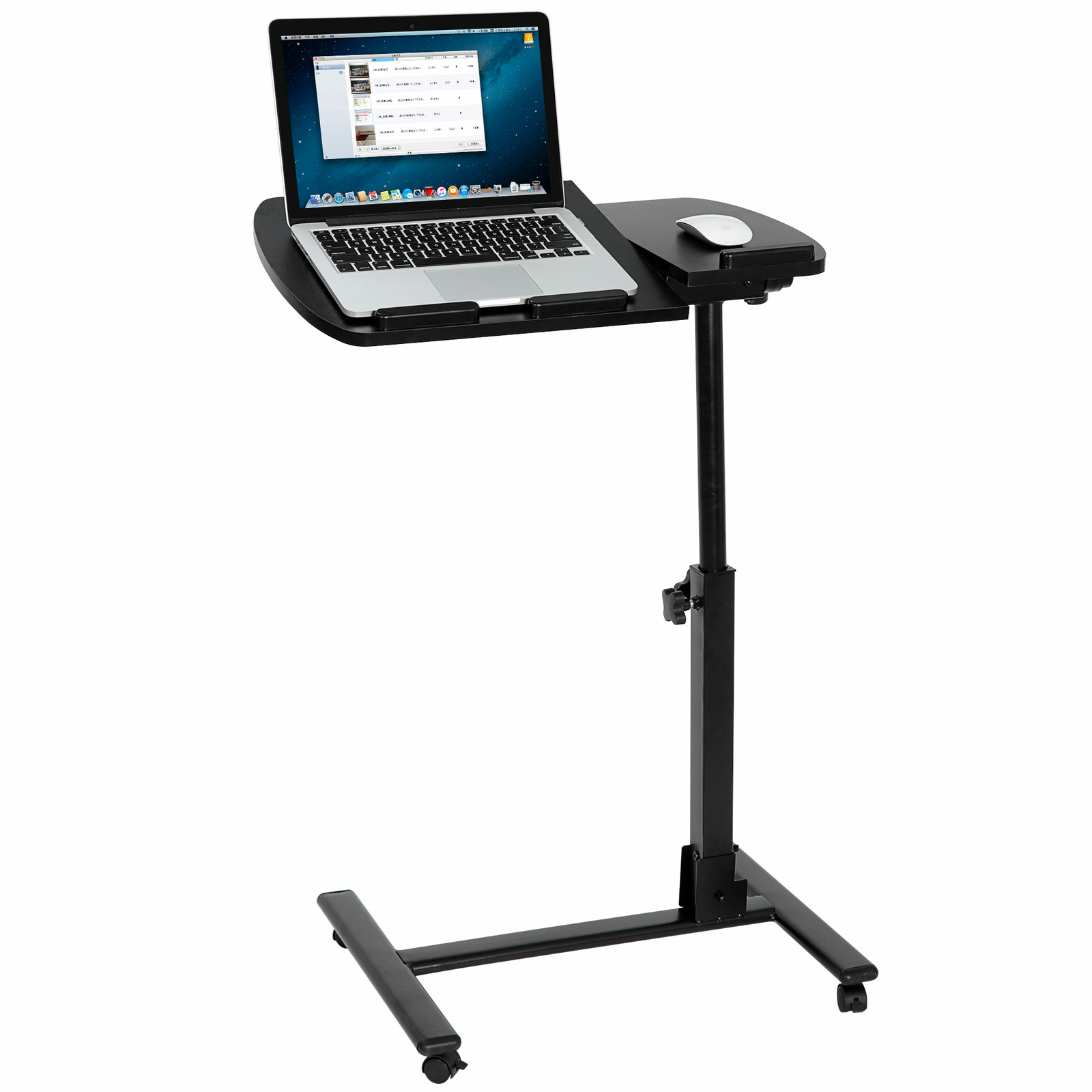 Adjustable Angle & Height Rolling Laptop Desk Over Bed Hospital Table Stand Tray gallery