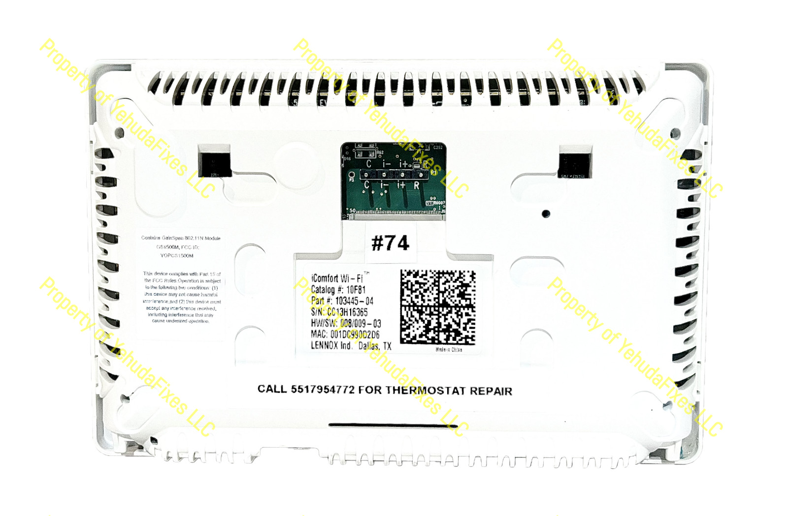 5YR Warranty~ $50 CORE REFUND - GRADE B ~ Lennox 103445-04 10F81 Refurbished gallery