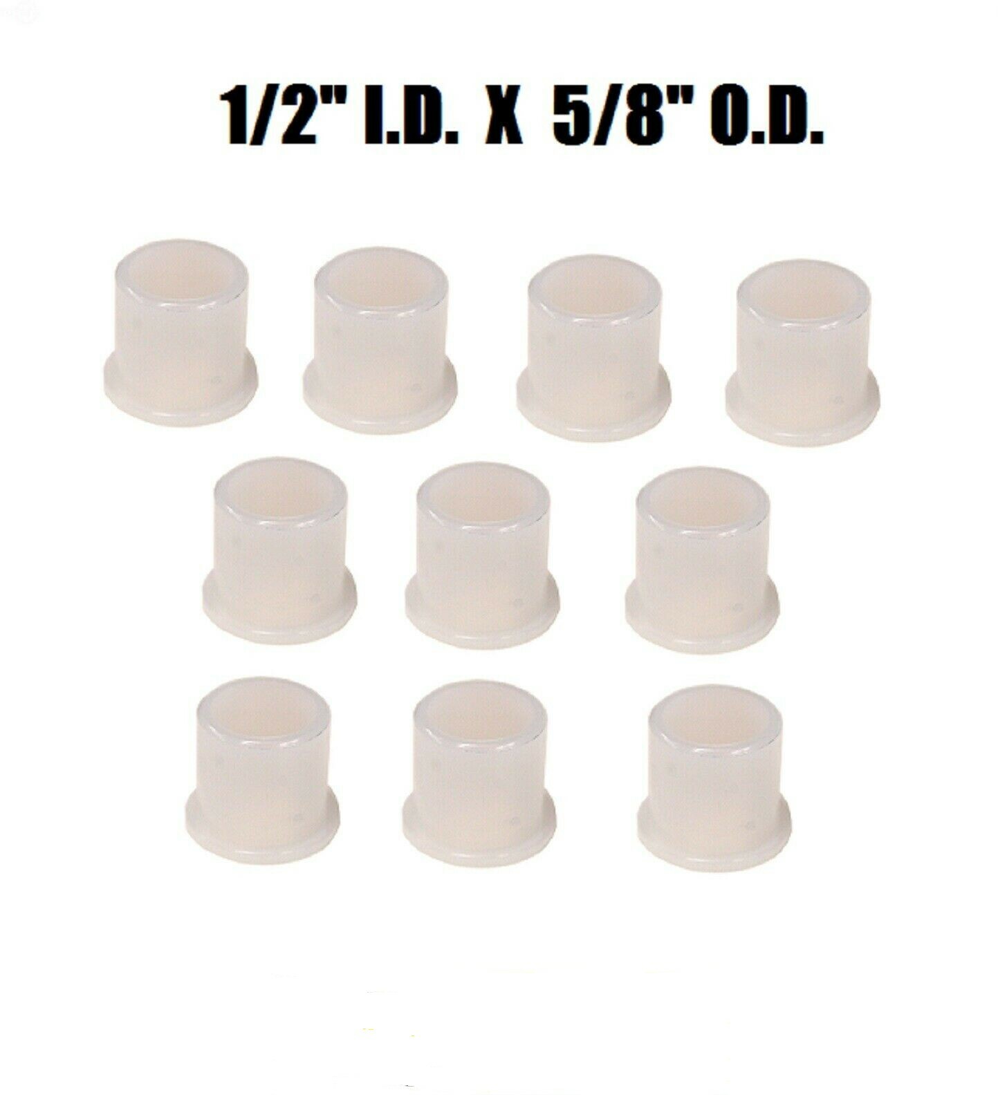 10 Nylon Reducing Wheel Bushing 1/2 ID X 5/8 OD Rotary 329, Oregon 45-080 gallery