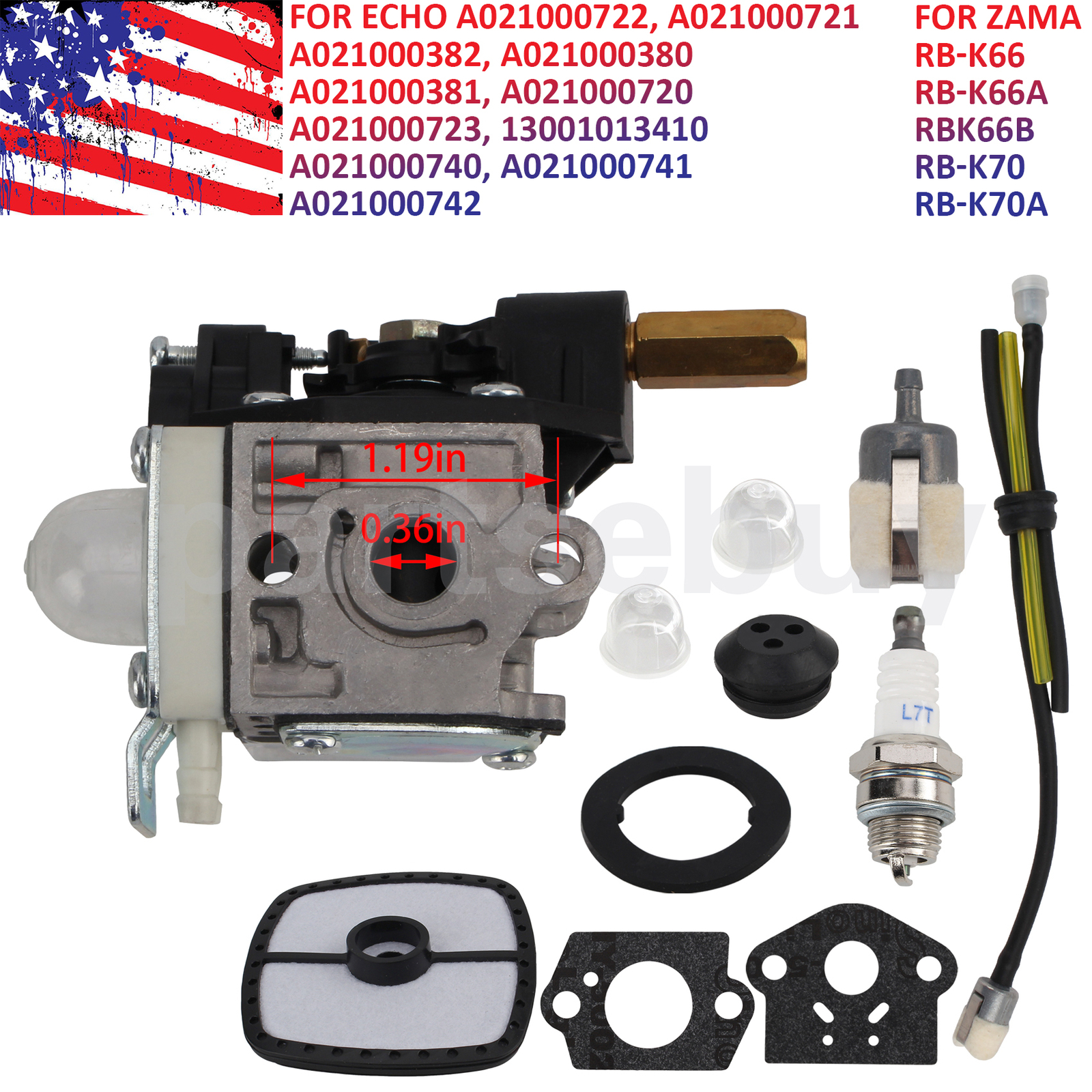 For Echo SRM-230 Trimmer Carburetor Carb Part A021000723 gallery