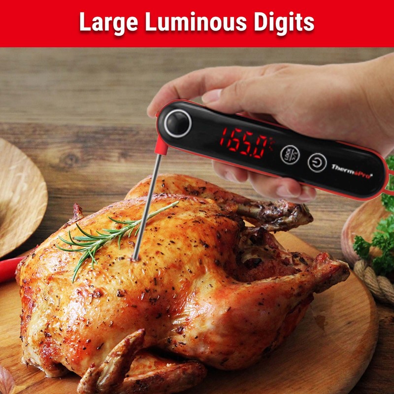 ThermoPro Instant Read Meat Thermometer Digital Cooking Thermometer for BBQ Oven gallery