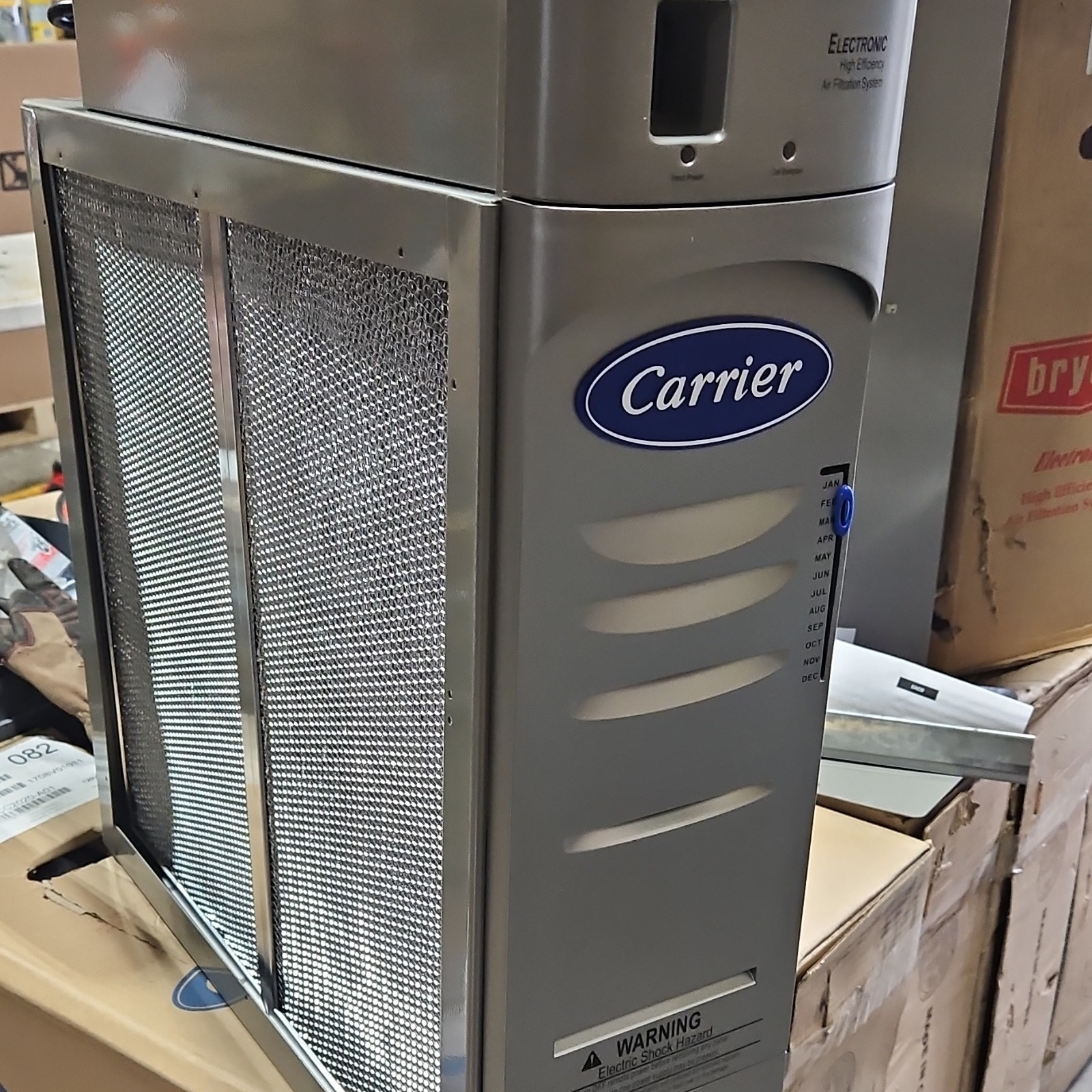 Carrier Electronic High Efficiency Electrostatic Console Air Purifier Silver gallery