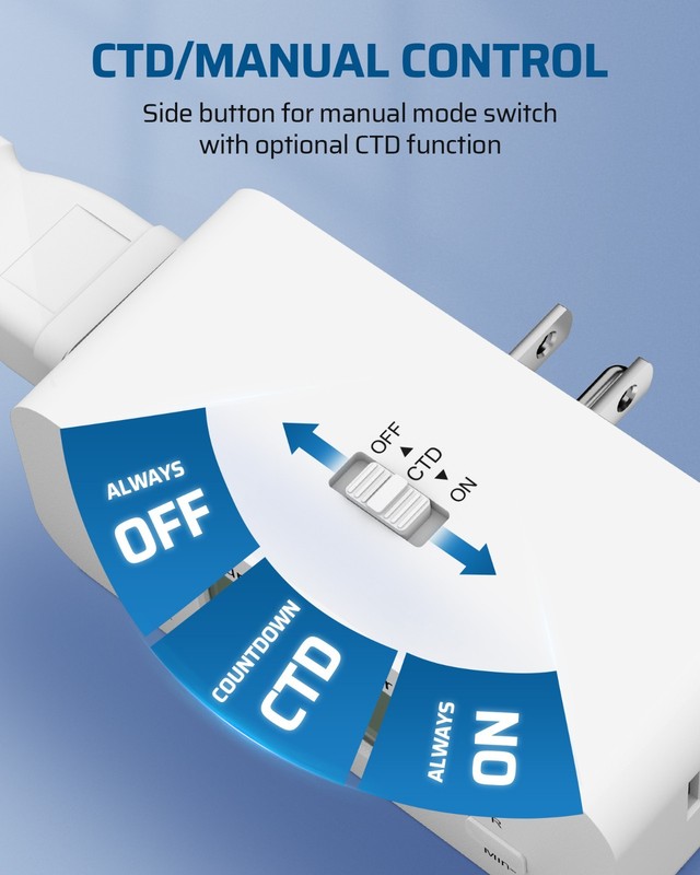 DEWENWILS 36-Hr Digital Timer Outlet w/Daily Repeat & Memory, Auto On/Off gallery