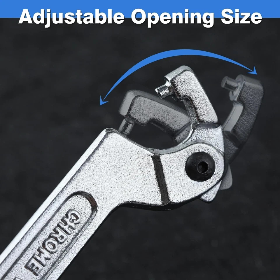 Adjustable C Spanner Hook Wrench Tool Adjustable Pin Spanner Wrench Tool for gallery