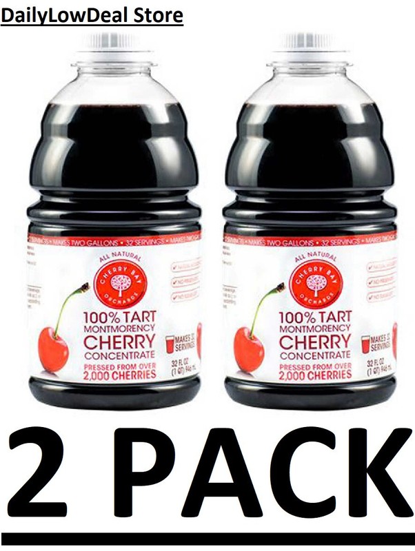 2 PACK - Cherry Bay Orchards Tart Cherry Concentrate 32 fl. oz (Total 4 lbs) gallery