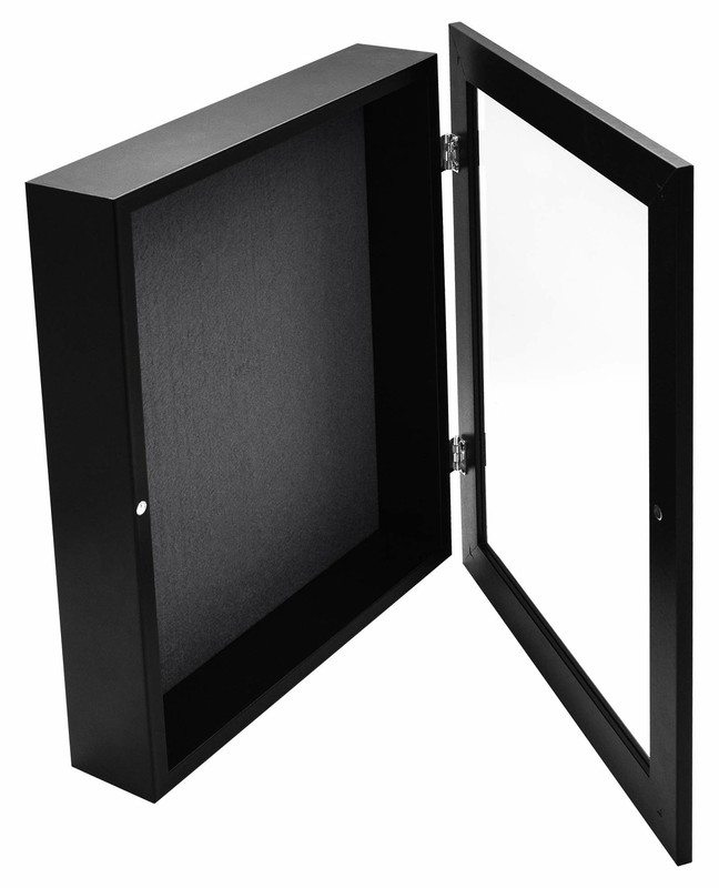 11x14 Shadow Box Black Frame Display Case 2" inch Depth Memorabilia Awards Medal gallery
