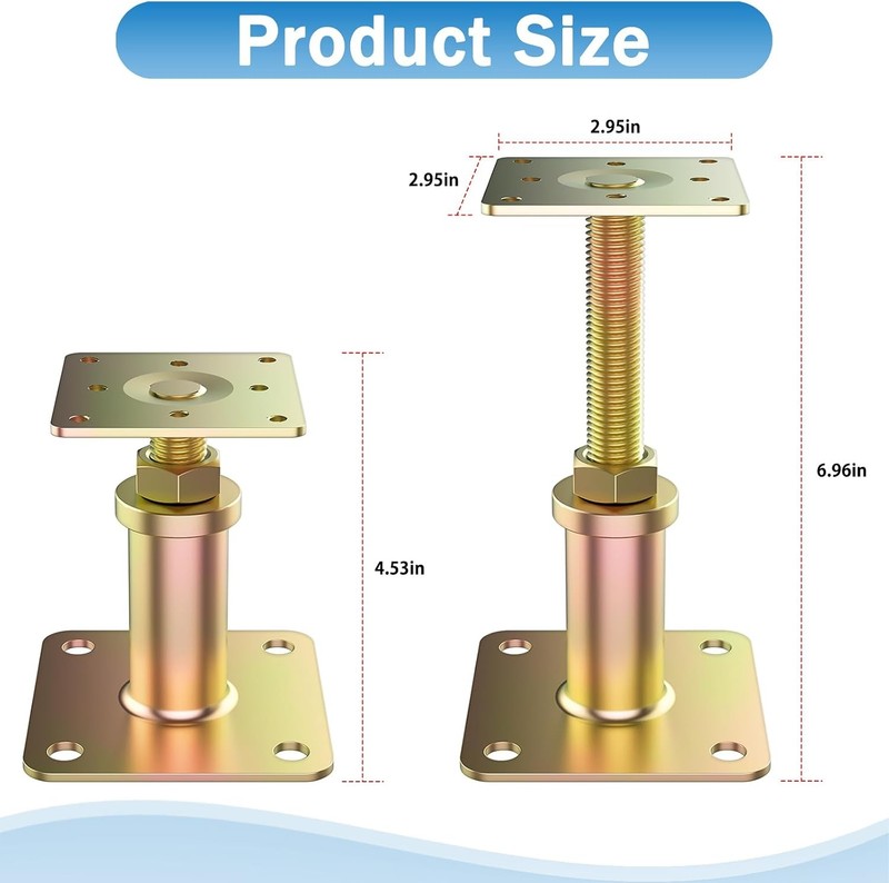 4 Pack House Jacks Leveling Adjustable Floor Jack Post Floor Jack House gallery