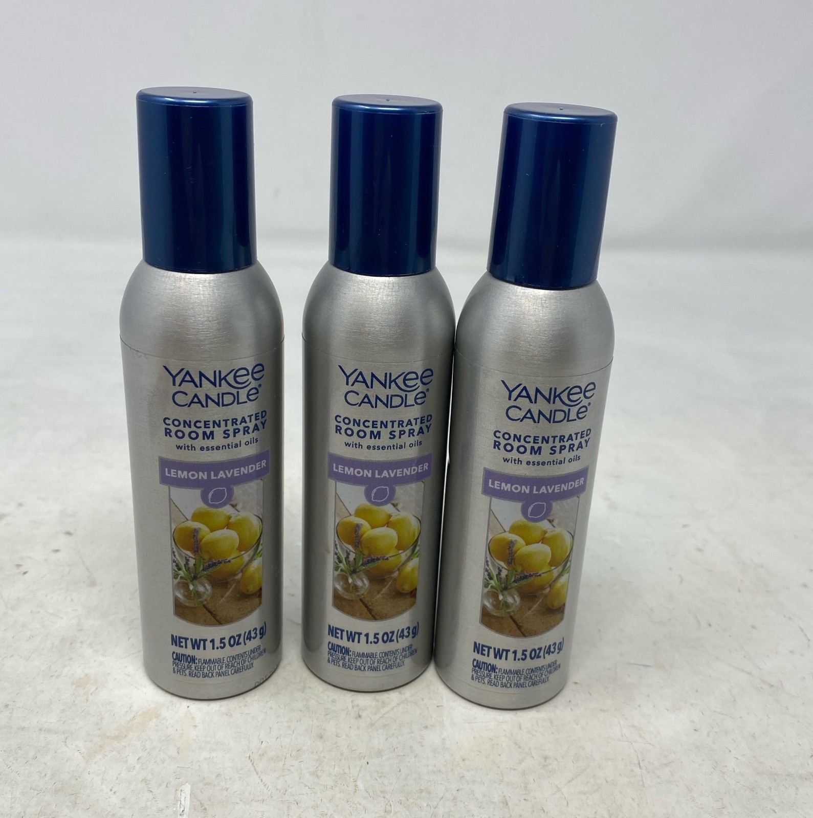 Yankee Candle Lemon Lavender Concentrated Room Spray 1.5 oz Pack of 3 - Silver gallery