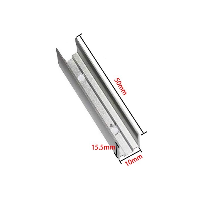 Aluminum Mounting Clips 2" (5cm) Channel Holders for Soft Neon PVC Strips 8mm gallery