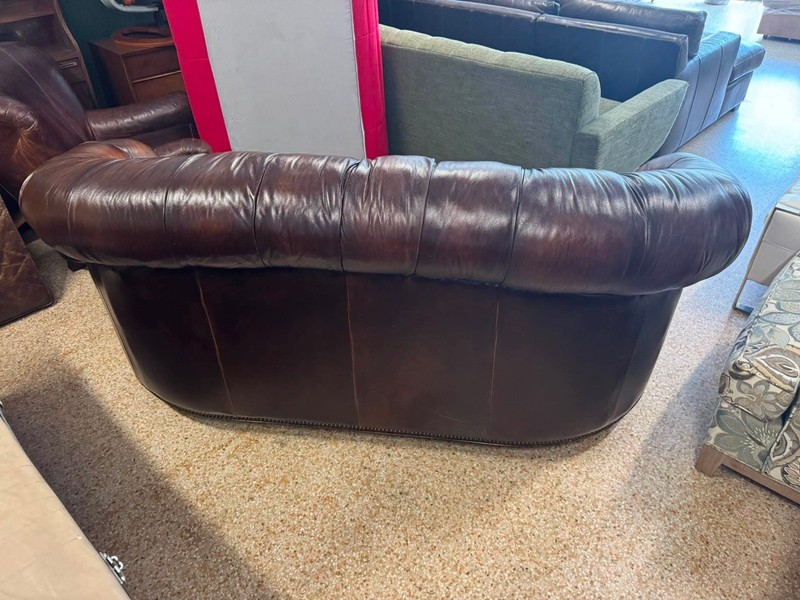 Beautiful Brown Leather Chesterfield Sofa gallery