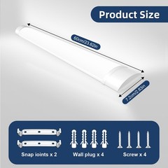 LED Ceiling Tube Light Bar Linear Batten Lamp Lighting Home Shop Fixtures bright