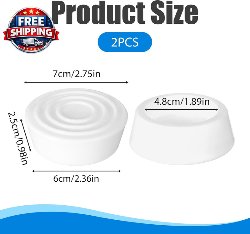Pool Ladder Bumpers for Inground Pools - 2 Pack Rubber Steps outside Plug Caps F gallery