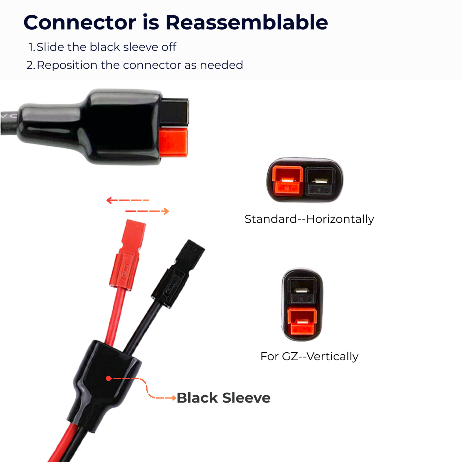 Anderson-style Y Splitter 10AWG Parallel Connector Solar Cable 2 Way 3 Way 4 Way gallery
