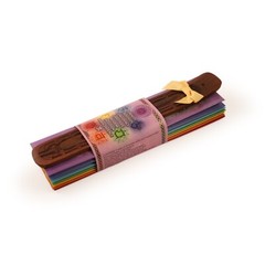 Incense Gift Set – Flat Burner, 7 Chakras Incense Stick & Purple Greeting Sleeve