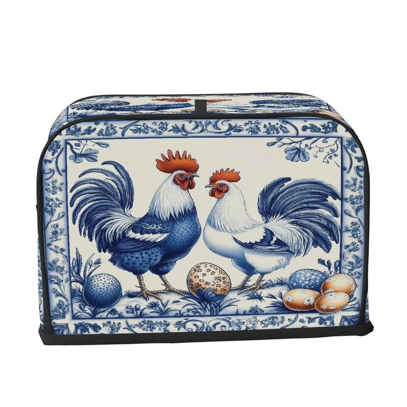 Toaster Cover 2 Slice, Blue Patterned Chicken Egg Waterproof Small Appliance ... gallery