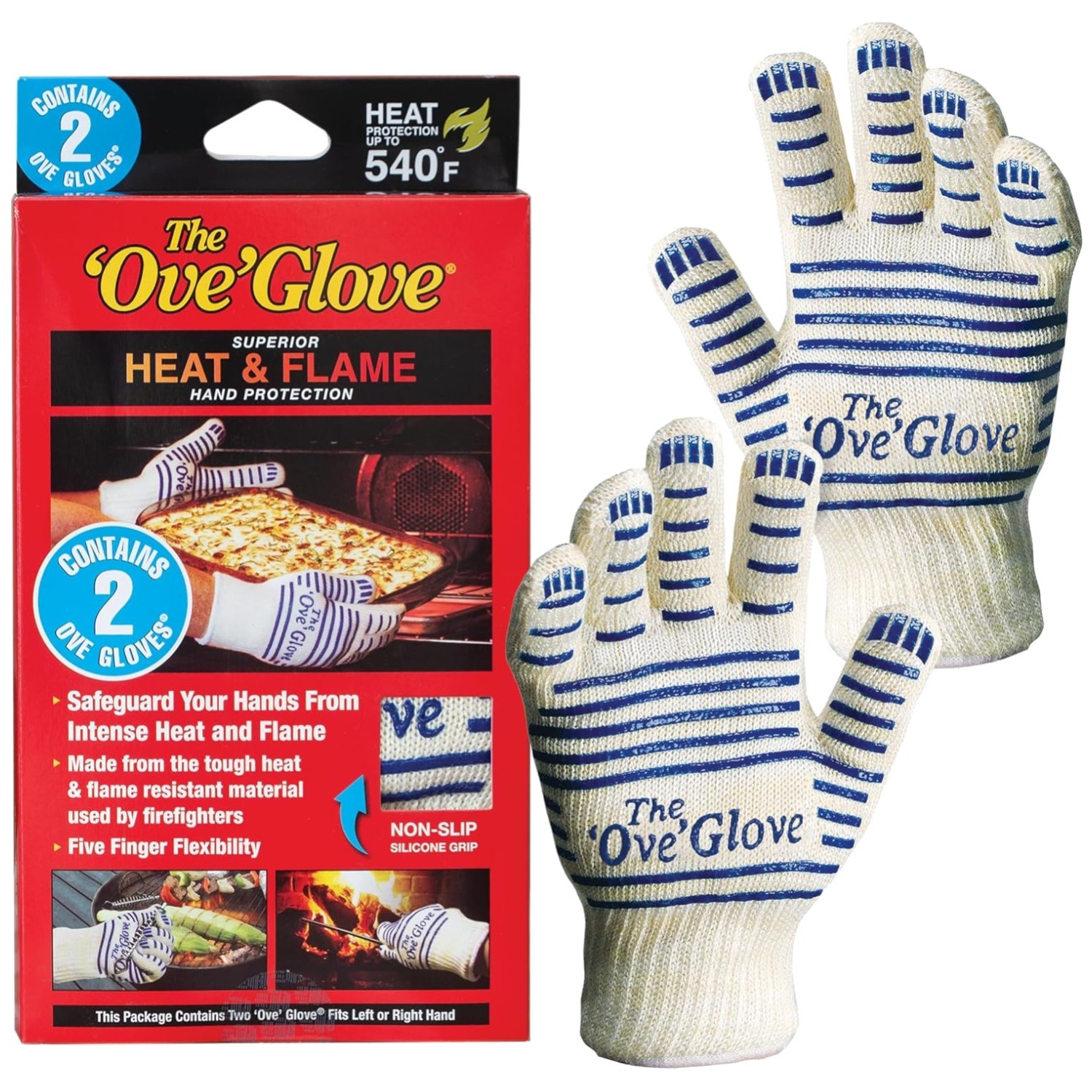 Heat & Flame Hand Protection - 2 Oven Mitts gallery