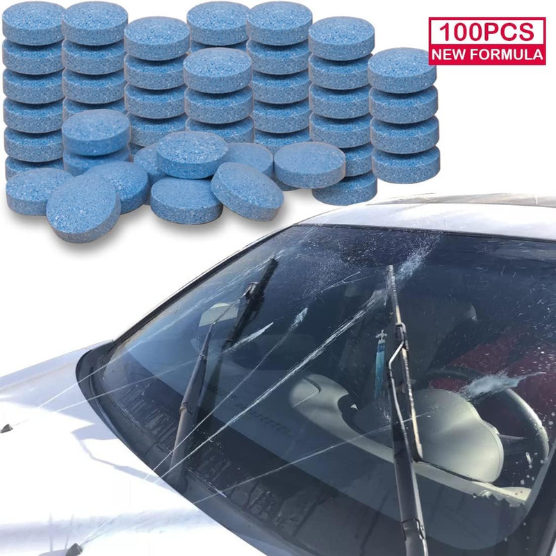100 Pieces Car Windshield Washer Fluid Concentrated Clean Tablets,New Formula Wi gallery