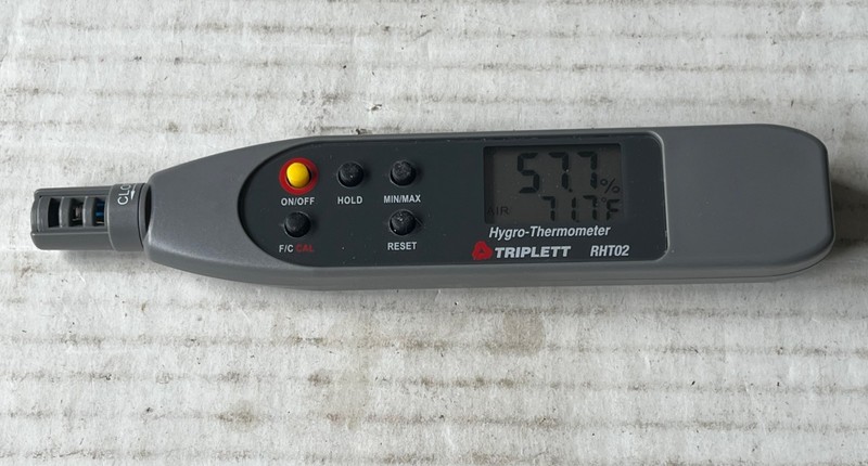 Triplett Thermo-Hygrometer Temp/Humidity Pen (RHT02, -4 to 140°F, 0-100% RH) gallery