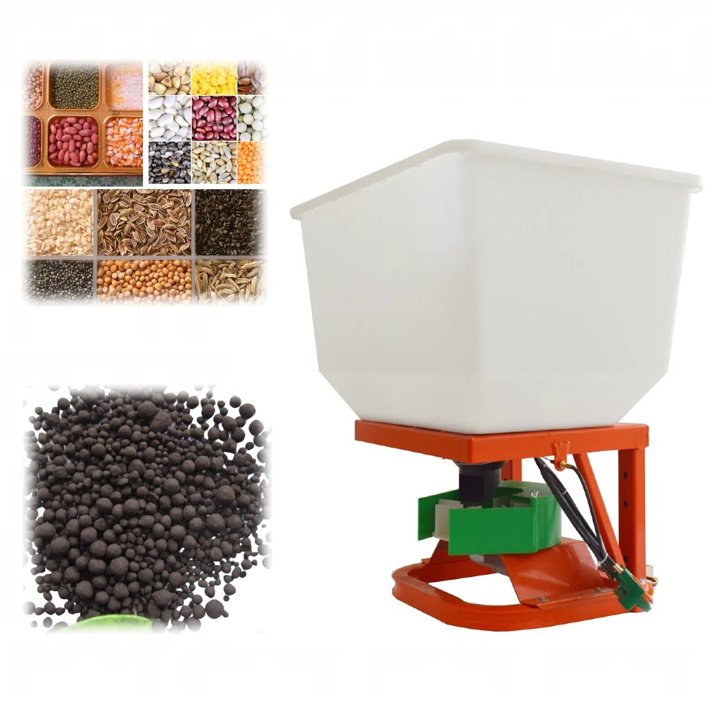12V Tractor Front Electric Seed Broadcast Spreader Fertilizing Machine 265lbs gallery