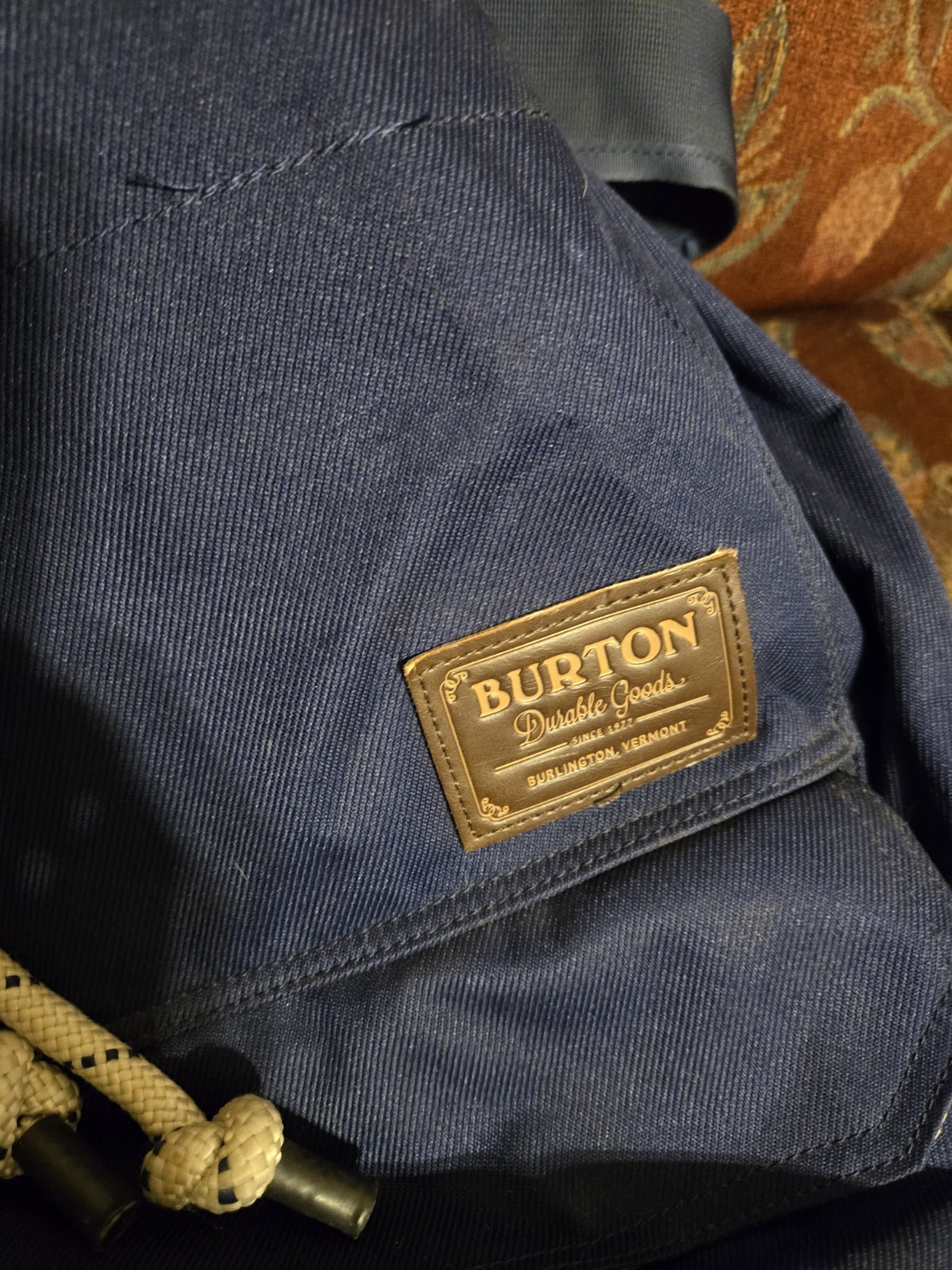 Burton Frontier Backpack  Drawstring With Zip Side Opening Snowboard  2
