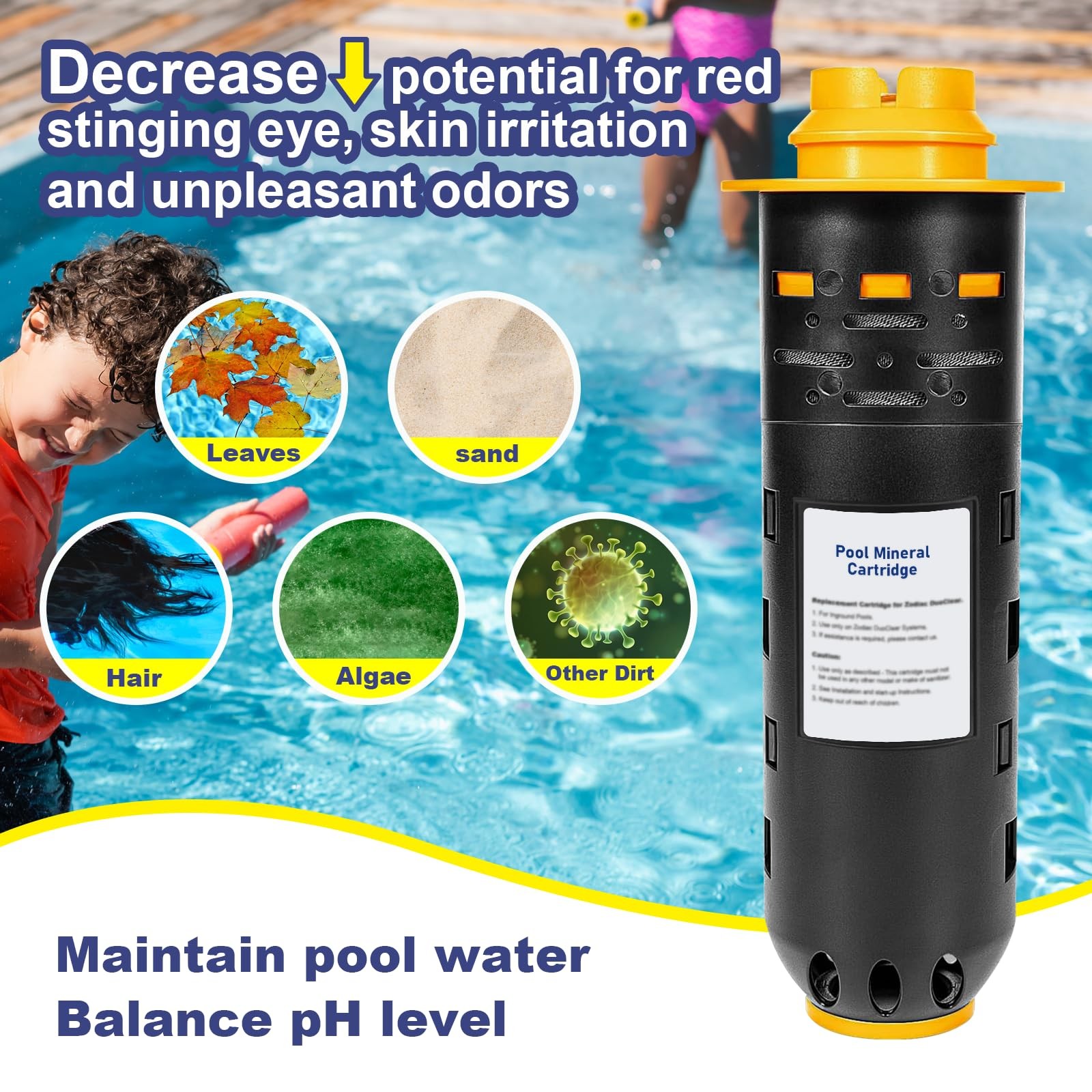 "Replacement Mineral Cartridge for Zodiac DuoClear Fusion Pool Systems" gallery