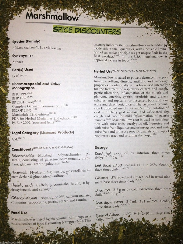 ORGANIC Marshmallow Leaf cut c/s Bulk Dried Herb QUALITY Althaea 1 2 4 5 lb's oz gallery