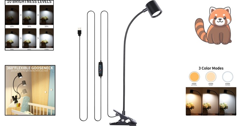 Highly Efficient LED Reading Light with 360° Flexibility & Eye Protection gallery