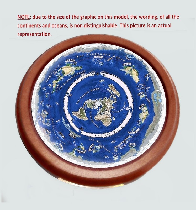 Flat Earth Map Dome Display Model - Hidden Realms Beyond The Ice Wall gallery