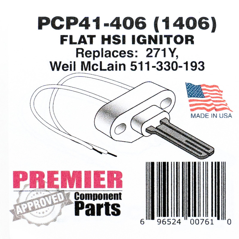 Premier Furnace Igniter Replacement for 41-406 511-330-188 201Y 271Y Made in USA gallery