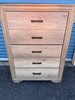 3-Piece Bedroom Set: 5-Drawer Chest & 2 Matching Side Tables - Modern Rustic gallery