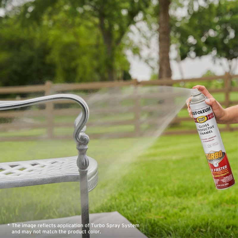 (3 Pack) Rust-Oleum Stops Rust Turbo Spray Paint, Gloss Sunrise Red, 24 oz Cans gallery