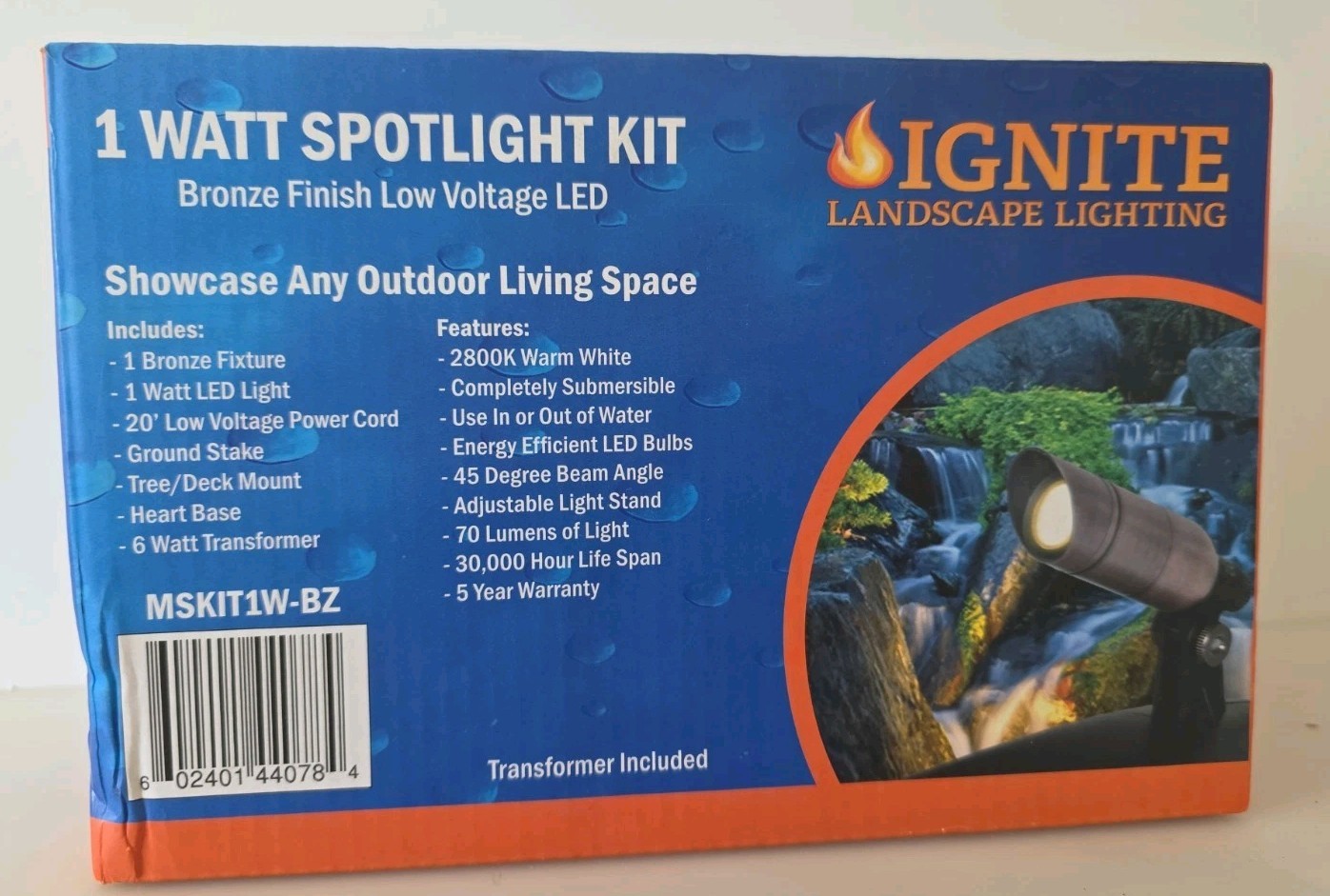 Anjon Ignite Bronze LED Spotlight Low Voltage Pond Landscape Lighting NEW gallery