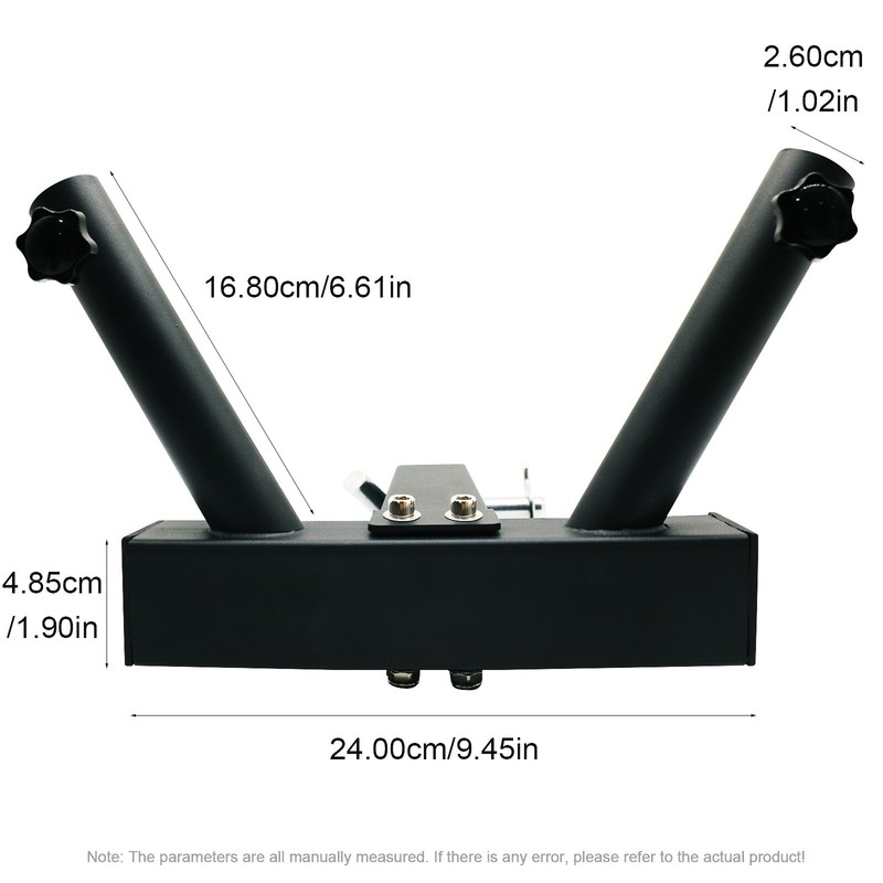 Universal Hitch Mount Dual Flagpole Holder Universal for Standard 2 in Receiver gallery