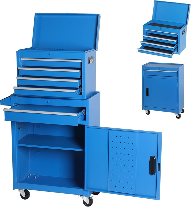 Rolling Tool Chest with Drawers Tool Organization Box Storage Cabinet for Garage gallery