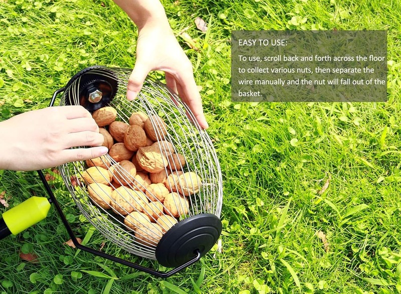 ORIENTOOLS Nut Gatherer Garden Rolling Nut Harvester Picks up Balls Pecans, etc. gallery
