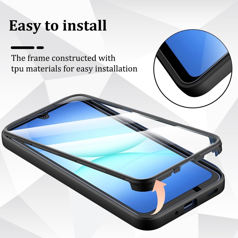 For Samsung A15/A16/A17 5G Case - Shockproof with Built-in Screen Protector gallery