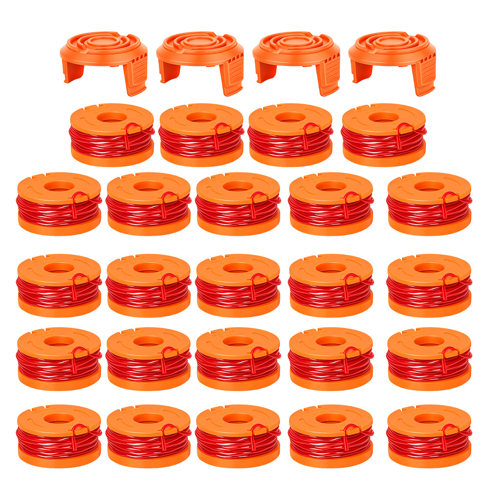 WORX WA0010 24pcs Replacement Spool Line +4pcs Cap For String Trimmer/Edger gallery