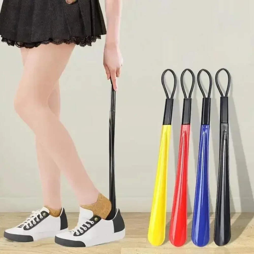 1pc Extra long flexible plastic shoe horns do not require bending durable shoe s gallery
