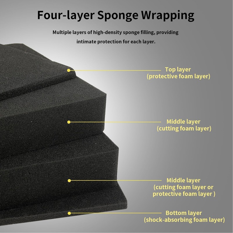 Portable Hard Case Waterproof Carrying Case,with DIY Foam,Large,18.4x 12.6 x... gallery