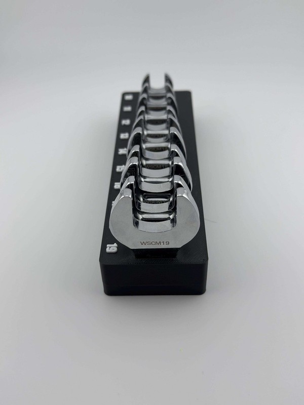 NEW V2! - Icon Crowfoot(SAE) Wrench Bin/Organizer - 3D Printed w/ Magnet Slots gallery