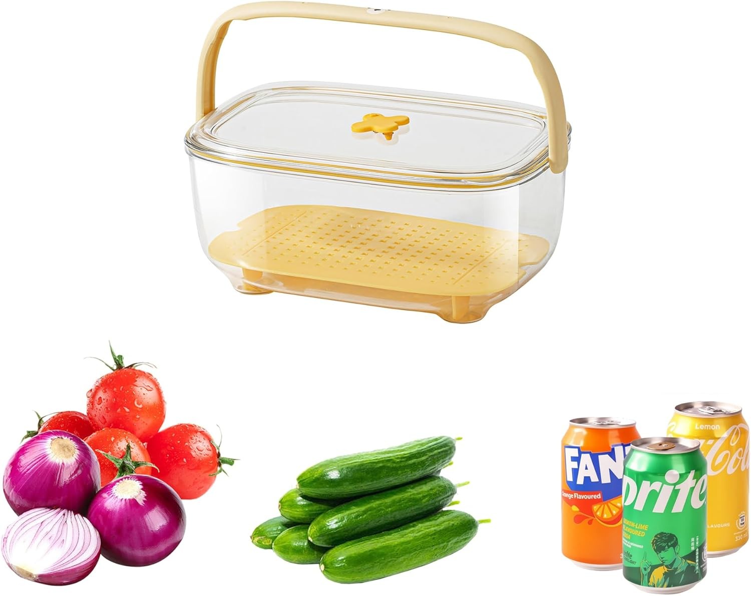 Fruit and Vegetable Storage Container with ice Pack, Fruit Vegetable Fresh Box gallery