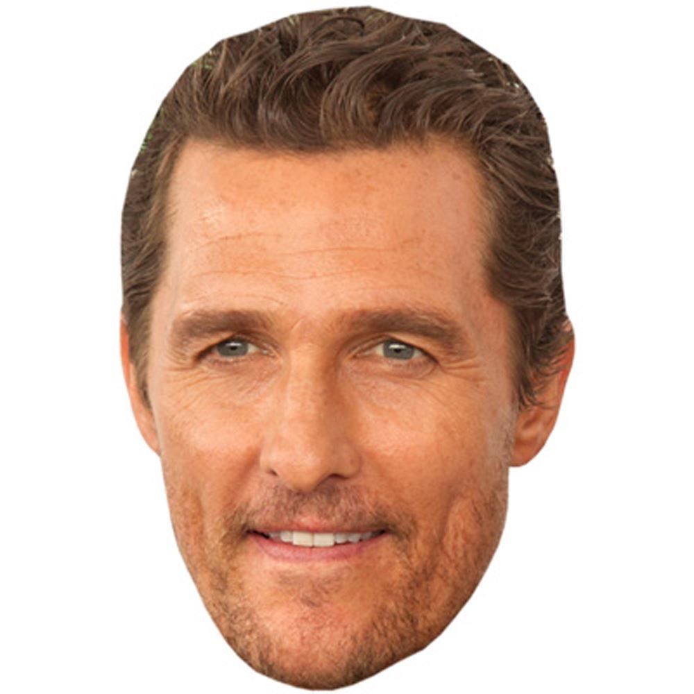 Matthew McConaughey Celebrity Mask, Flat Card Face, Fancy Dress Mask gallery