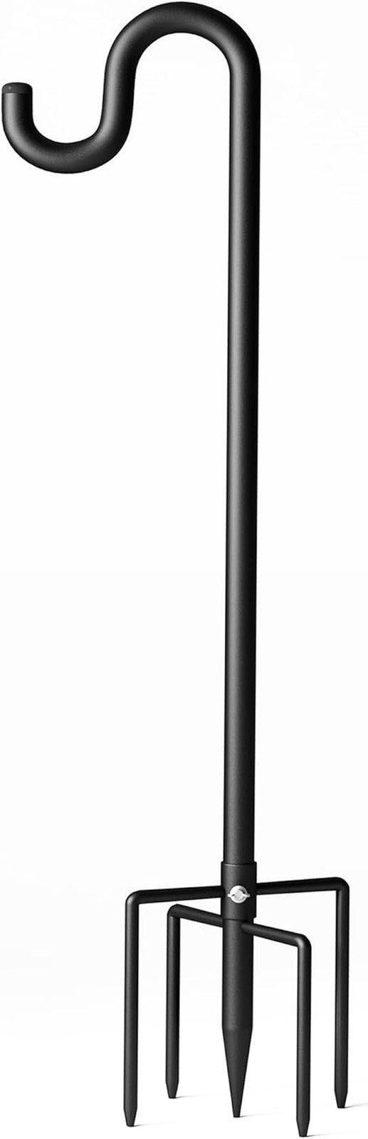 60" Shepherds Hooks for Outdoor, Extra Thick Bird Feeder Pole with 5 Prong Base, gallery
