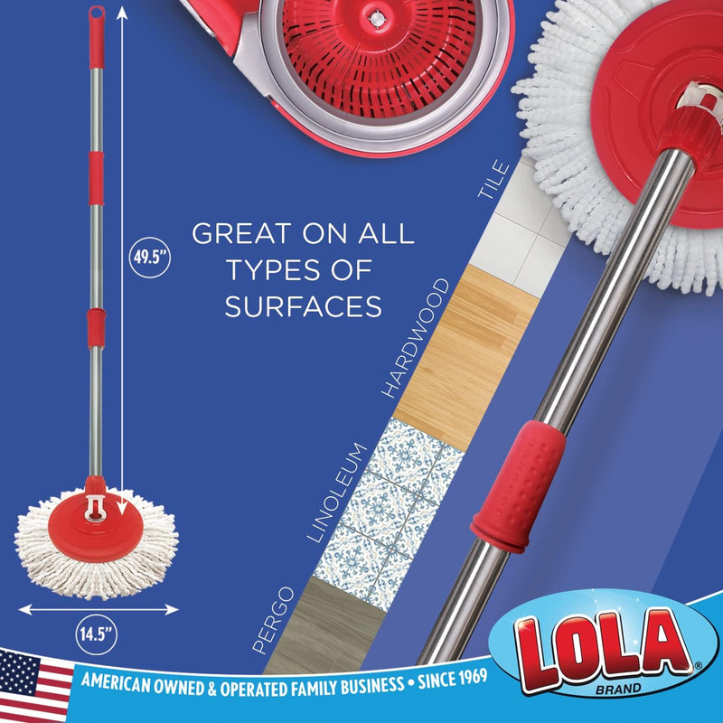 Revolution Microfiber Spin Mop System with 360° Action for All Hard Floors gallery